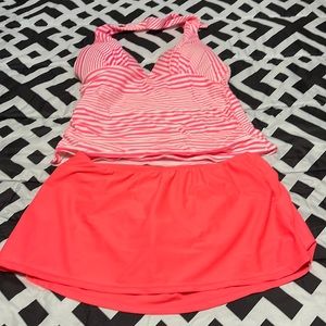 Bathing suit- used- top 8- 10 and bottoms 4-6